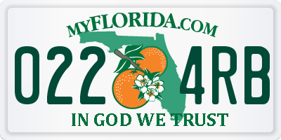 FL license plate 0224RB