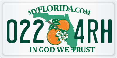 FL license plate 0224RH