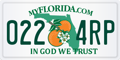 FL license plate 0224RP