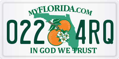 FL license plate 0224RQ
