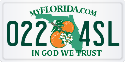 FL license plate 0224SL