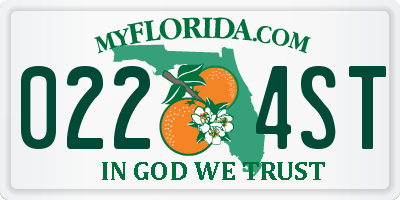 FL license plate 0224ST