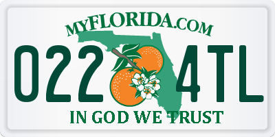 FL license plate 0224TL