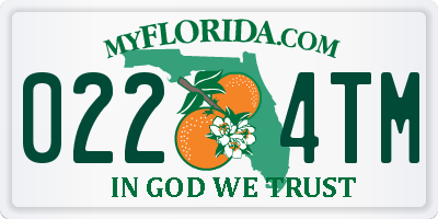 FL license plate 0224TM