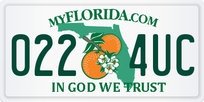 FL license plate 0224UC