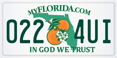 FL license plate 0224UI