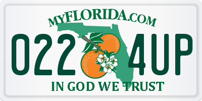FL license plate 0224UP