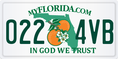 FL license plate 0224VB