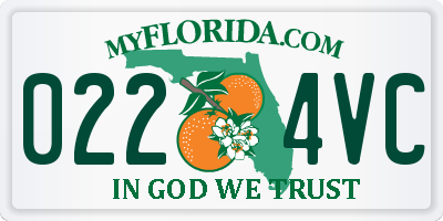 FL license plate 0224VC