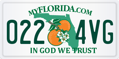 FL license plate 0224VG