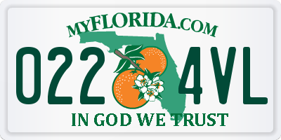 FL license plate 0224VL
