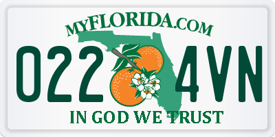 FL license plate 0224VN