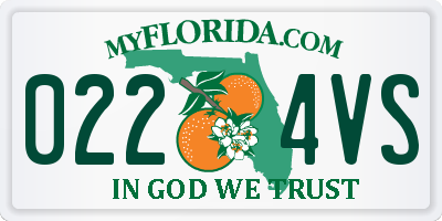 FL license plate 0224VS