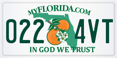 FL license plate 0224VT