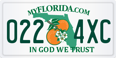 FL license plate 0224XC
