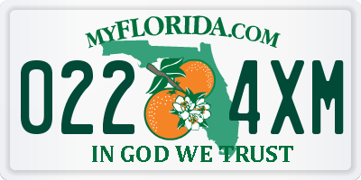 FL license plate 0224XM