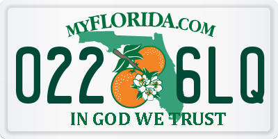 FL license plate 0226LQ