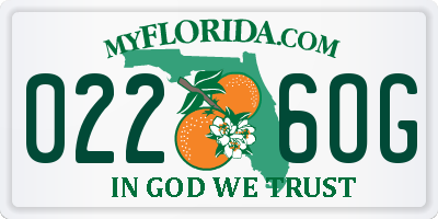 FL license plate 0226OG