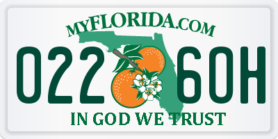 FL license plate 0226OH