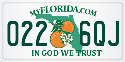 FL license plate 0226QJ