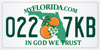 FL license plate 0227KB