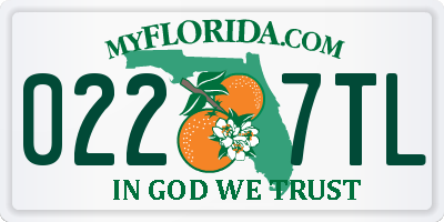 FL license plate 0227TL