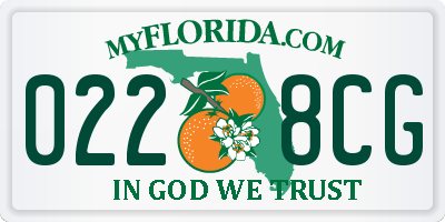 FL license plate 0228CG