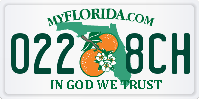 FL license plate 0228CH