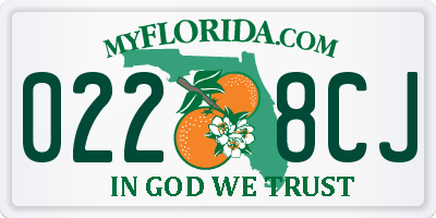 FL license plate 0228CJ