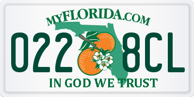 FL license plate 0228CL