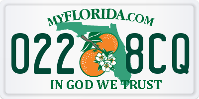 FL license plate 0228CQ