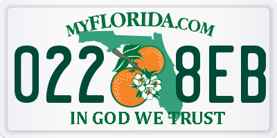FL license plate 0228EB