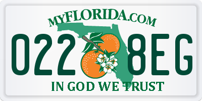 FL license plate 0228EG