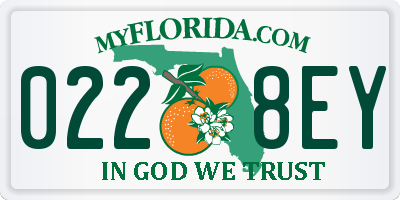 FL license plate 0228EY