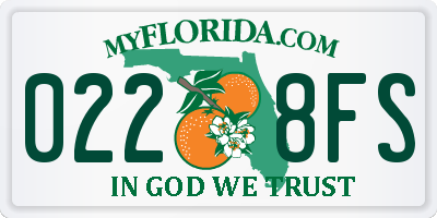 FL license plate 0228FS