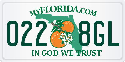 FL license plate 0228GL