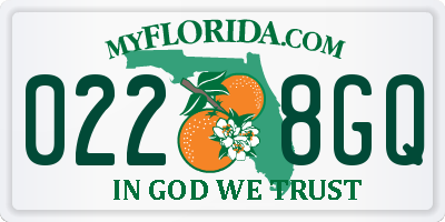 FL license plate 0228GQ