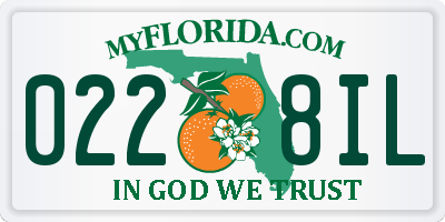 FL license plate 0228IL
