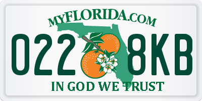 FL license plate 0228KB