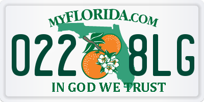 FL license plate 0228LG