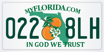 FL license plate 0228LH