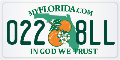 FL license plate 0228LL