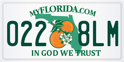 FL license plate 0228LM