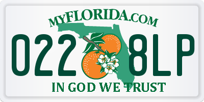 FL license plate 0228LP