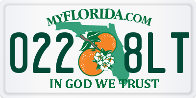 FL license plate 0228LT