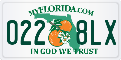 FL license plate 0228LX