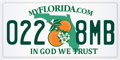 FL license plate 0228MB