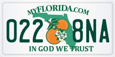 FL license plate 0228NA