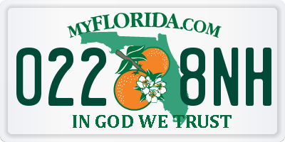 FL license plate 0228NH