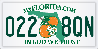 FL license plate 0228QN